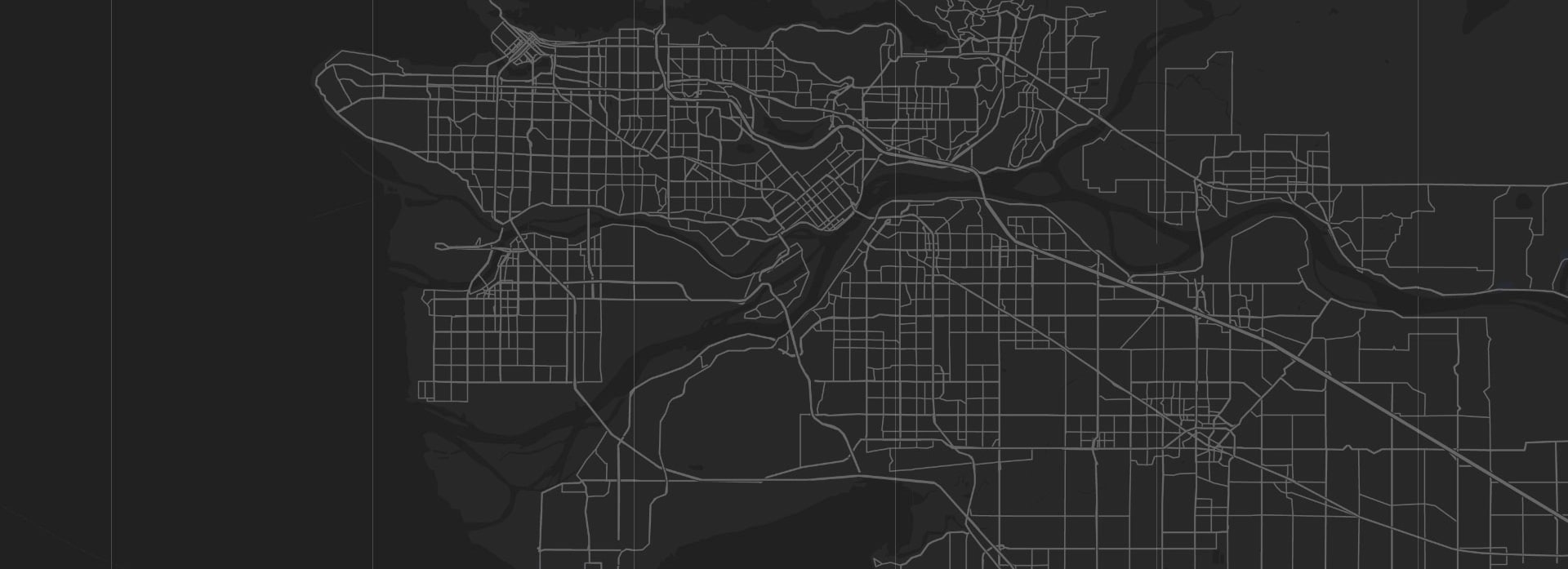 Map of Vancouver, BC.